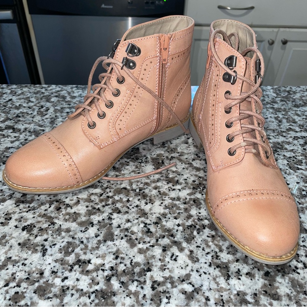 Women's White Mountain Tate Ankle Boots - Pale Pink
